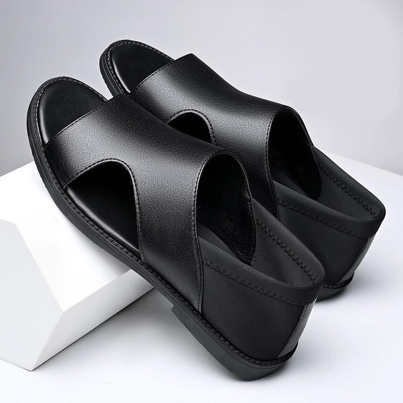 🔥Limited Time Offer 49% OFF🔥Men's Genuine Leather Soft Sole Anti-Slip Beach Driving Sandals