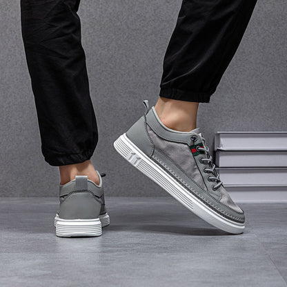 ✅High -quality Dedication✅Men's New Canvas & Leather Slip-On Casual Shoes