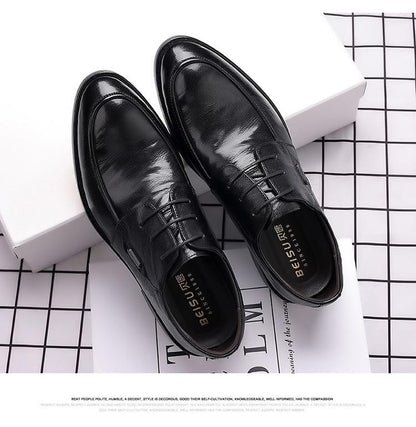 Men's Business Formal Casual Breathable Genuine Cowhide Shoes