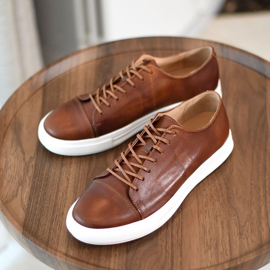 ✅High -quality Dedication✅British Gentleman Retro Handmade Horsehide Business Casual Shoes