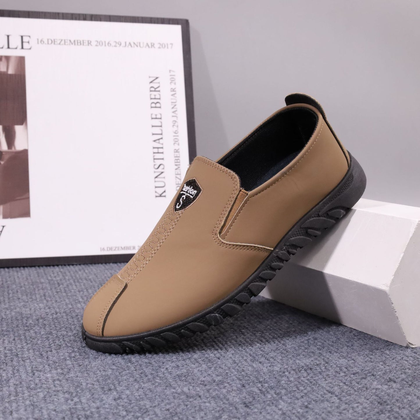 ✅High -quality Dedication✅New Men's Genuine Leather Slip-on Casual Business Shoes