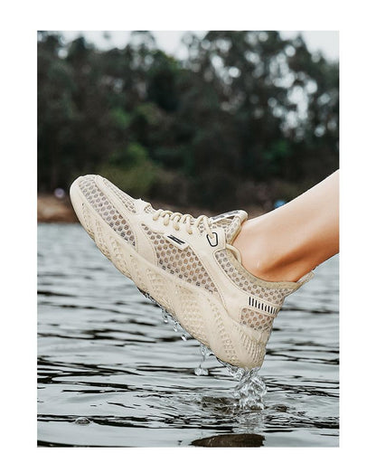 Men's Shoes Summer 2024 Large Mesh Shoes Men's Hollow Breathable Mesh Sports Shoes Men's Casual Trendy Shoes For Students