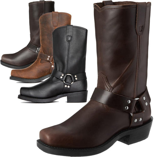 Men's Genuine Leather Cowboy Boots