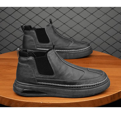 🔥Limited Time Offer 49% OFF🔥Men's Four-season Mid-top Slip-on Versatile Casual Leather Shoes