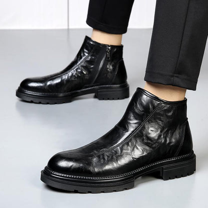 ✅High -quality Dedication✅Men's Retro Genuine Leather Thick Sole Casual Martin Boots