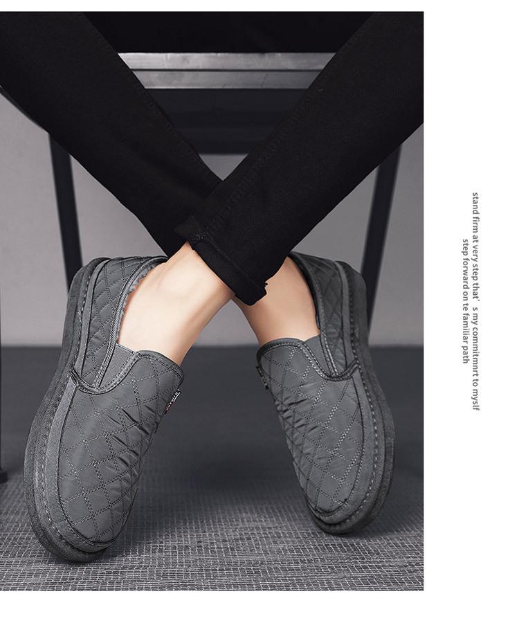 Men's Winter Thickened Wool Warm Soft Sole Anti-slip Shoes