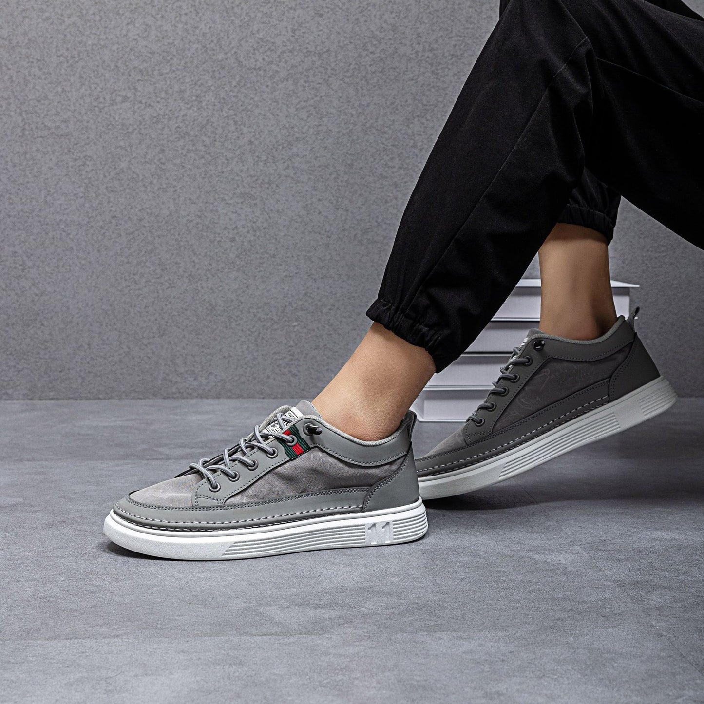 ✅High -quality Dedication✅Men's New Canvas & Leather Slip-On Casual Shoes