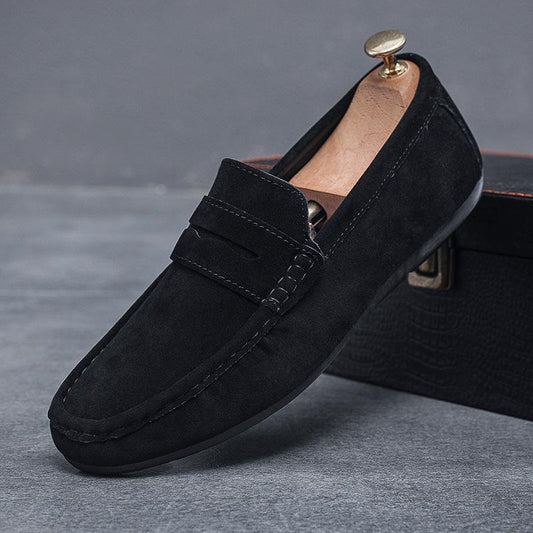 ✅High -quality Dedication✅Men's New Genuine Leather Soft Sole Slip-on Driving Casual Shoes