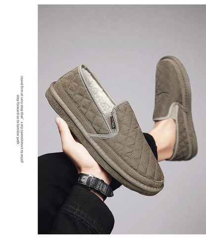 Men's Winter Thickened Wool Warm Soft Sole Anti-slip Shoes