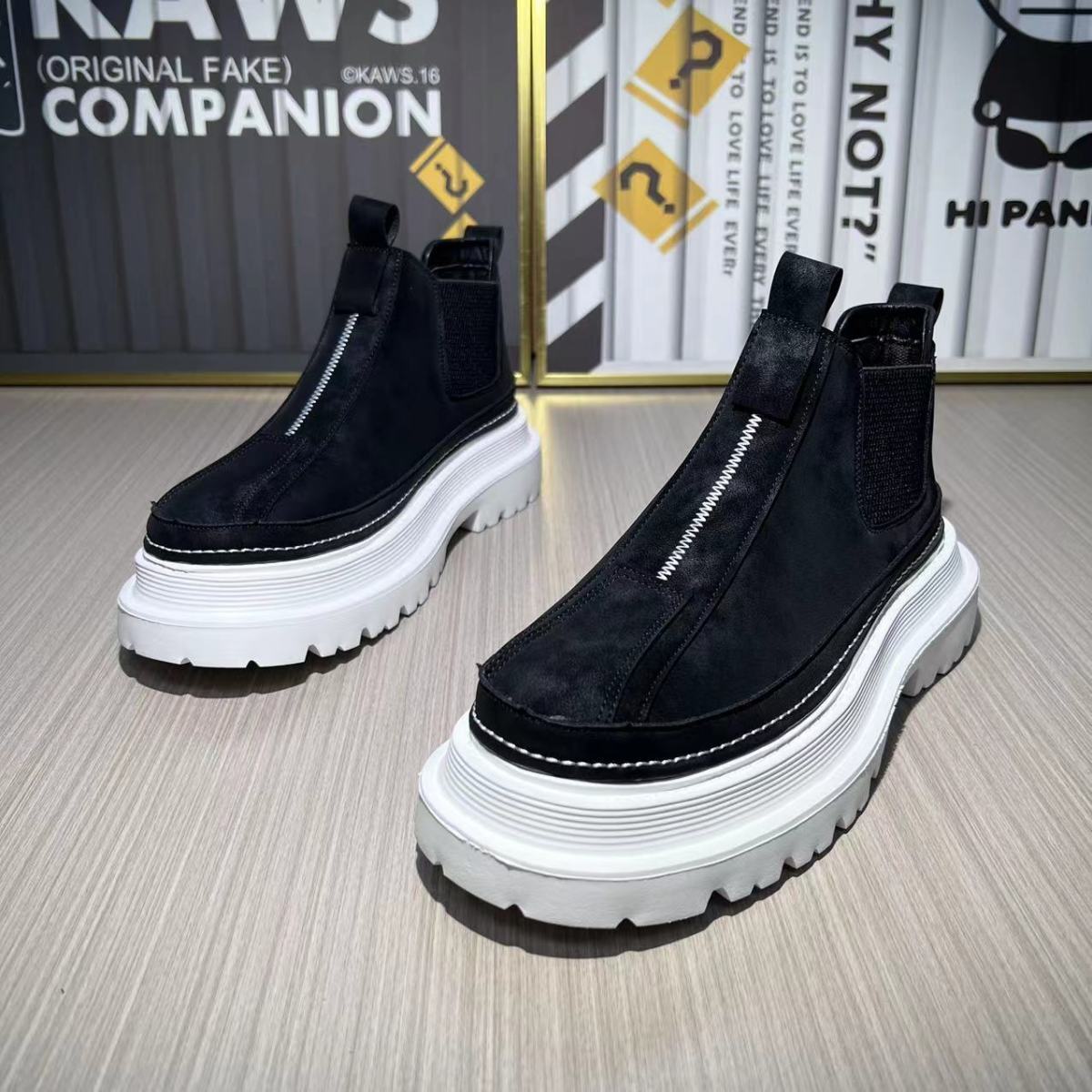 🔥Limited Time Offer 49% OFF🔥New Casual British Style Slip-on Comfortable Martin Boots