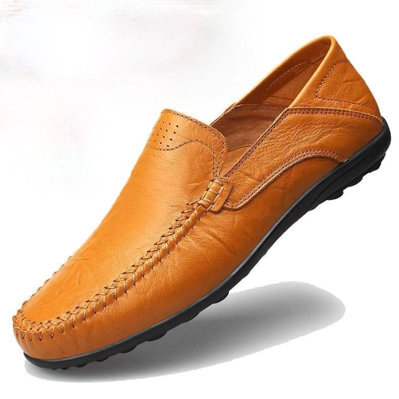 ✅High -quality Dedication✅Men's New Genuine Cowhide Soft Slip-on Casual Shoes