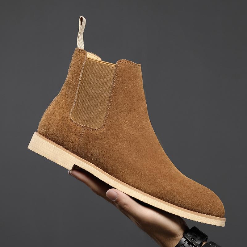 Men's Genuine Leather Autumn and Winter Chelsea Boots