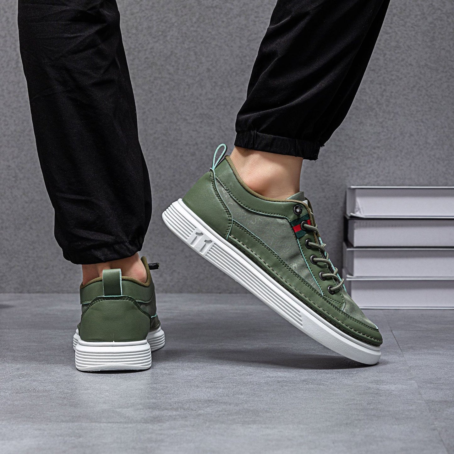 ✅High -quality Dedication✅Men's New Canvas & Leather Slip-On Casual Shoes