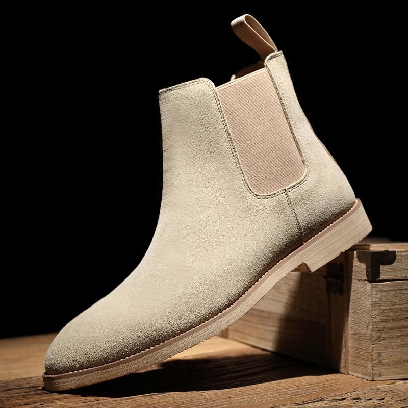 Men's Genuine Leather Autumn and Winter Chelsea Boots