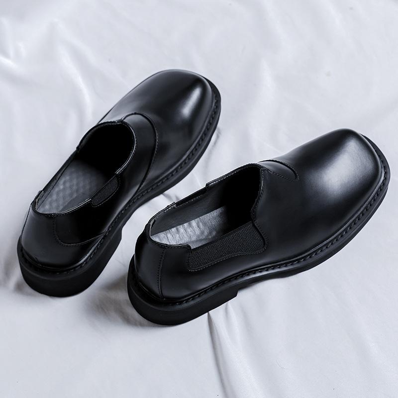 ✅High -quality Dedication✅Men's Classic Leather Square Toe Slip-on Business Casual Shoes