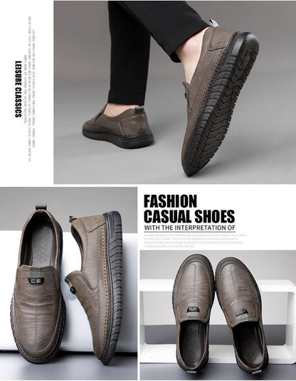 Men's Genuine Leather Soft Non-slip Casual Shoes