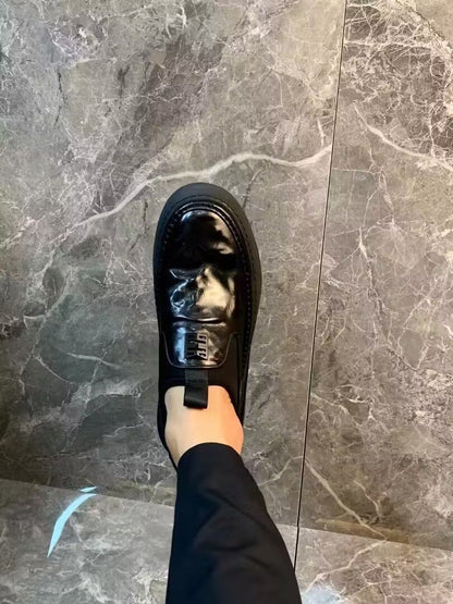 ✅High -quality Dedication✅Men's Genuine Leather Thick-soled Waterproof Slip-on Casual Shoes