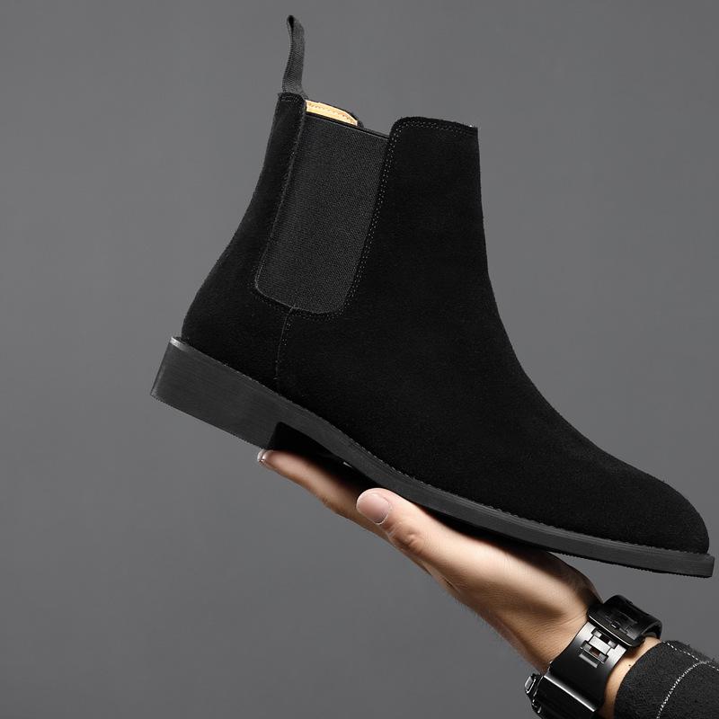 Men's Genuine Leather Autumn and Winter Chelsea Boots