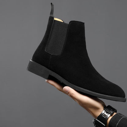 Men's Genuine Leather Autumn and Winter Chelsea Boots