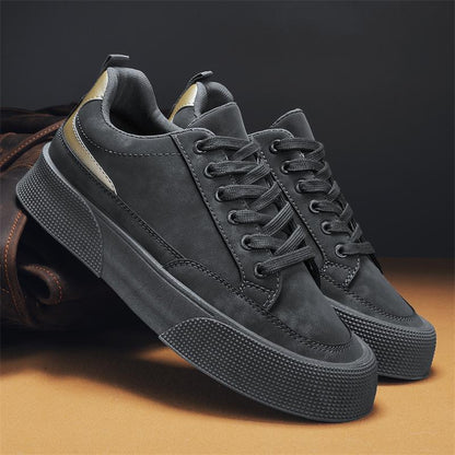 New Men's Leather Thick-soled Sports and Casual Shoes