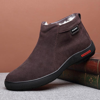✅High -quality Dedication✅Men's Winter Genuine Leather Wool Warm Shoes