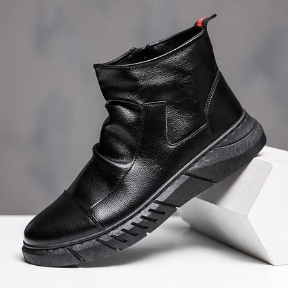 Men's Casual High Top Genuine Leather Boots