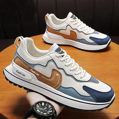 Men's Comfortable Leather Casual Sneakers