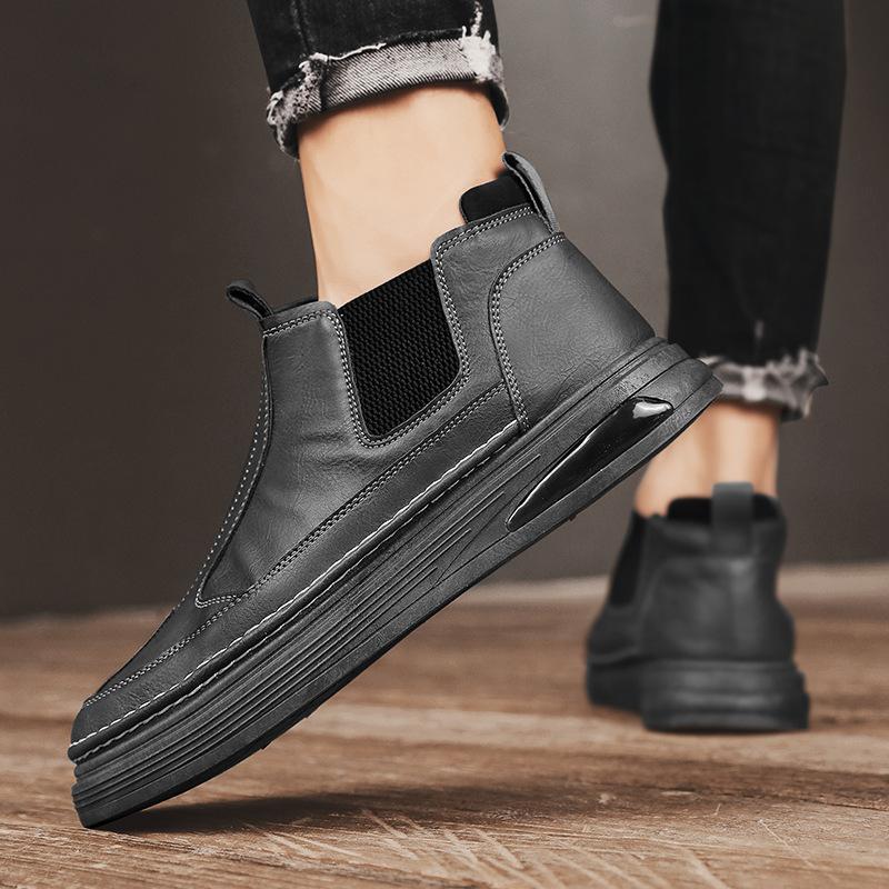 🔥Limited Time Offer 49% OFF🔥Men's Four-season Mid-top Slip-on Versatile Casual Leather Shoes