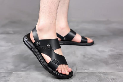 🔥Limited Time Offer 49% OFF🔥Men's New Beach Leather Soft Sole Casual Sandals