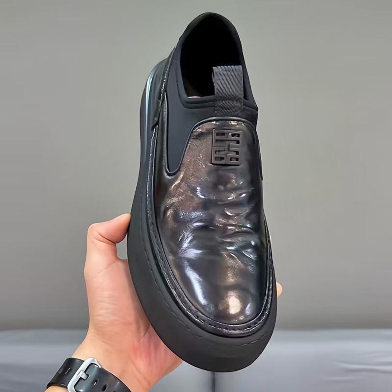 ✅High -quality Dedication✅Men's Genuine Leather Thick-soled Waterproof Slip-on Casual Shoes