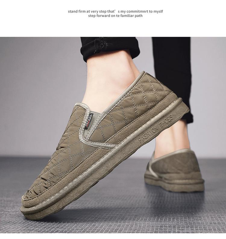 Men's Winter Thickened Wool Warm Soft Sole Anti-slip Shoes