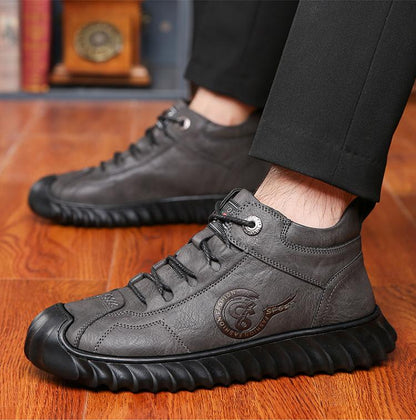 ✅High -quality Dedication✅Winter Men's Genuine Cowhide Wool Warm Soft-soled Cotton Shoes