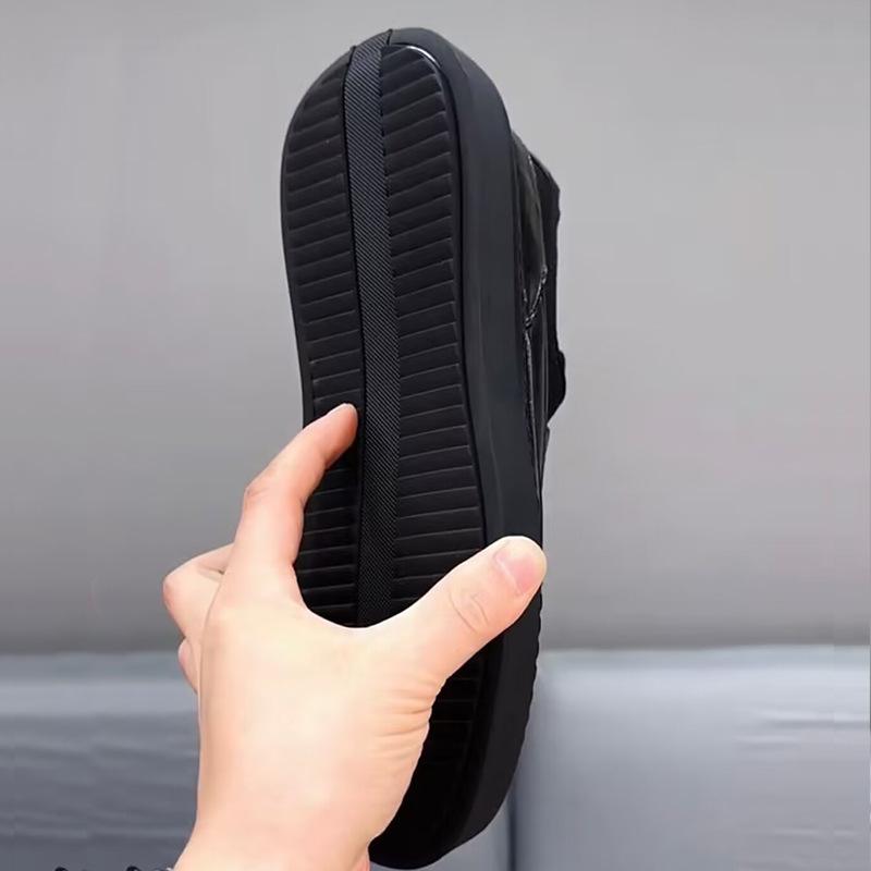 ✅High -quality Dedication✅Men's Genuine Leather Thick-soled Waterproof Slip-on Casual Shoes