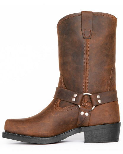 Men's Genuine Leather Cowboy Boots
