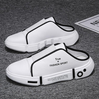 2024 Spring And Summer New Men's Breathable Lazy White Shoes