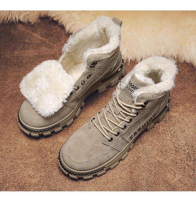 Men's Winter Wool Warm Casual Snow Boots