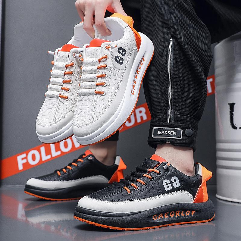 🔥Limited Time Offer 49% OFF🔥Men's Leather Lace-Free Casual Sneakers