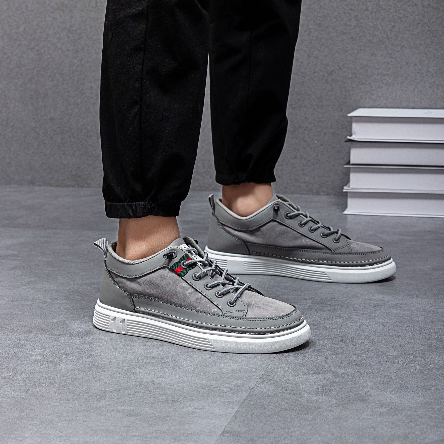 ✅High -quality Dedication✅Men's New Canvas & Leather Slip-On Casual Shoes