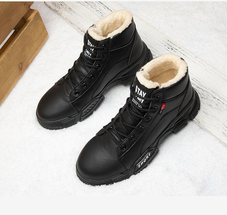 Winter Men's Casual Wool Warm Snow Boots