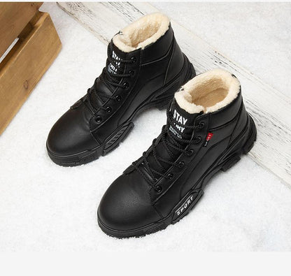 Winter Men's Casual Wool Warm Snow Boots