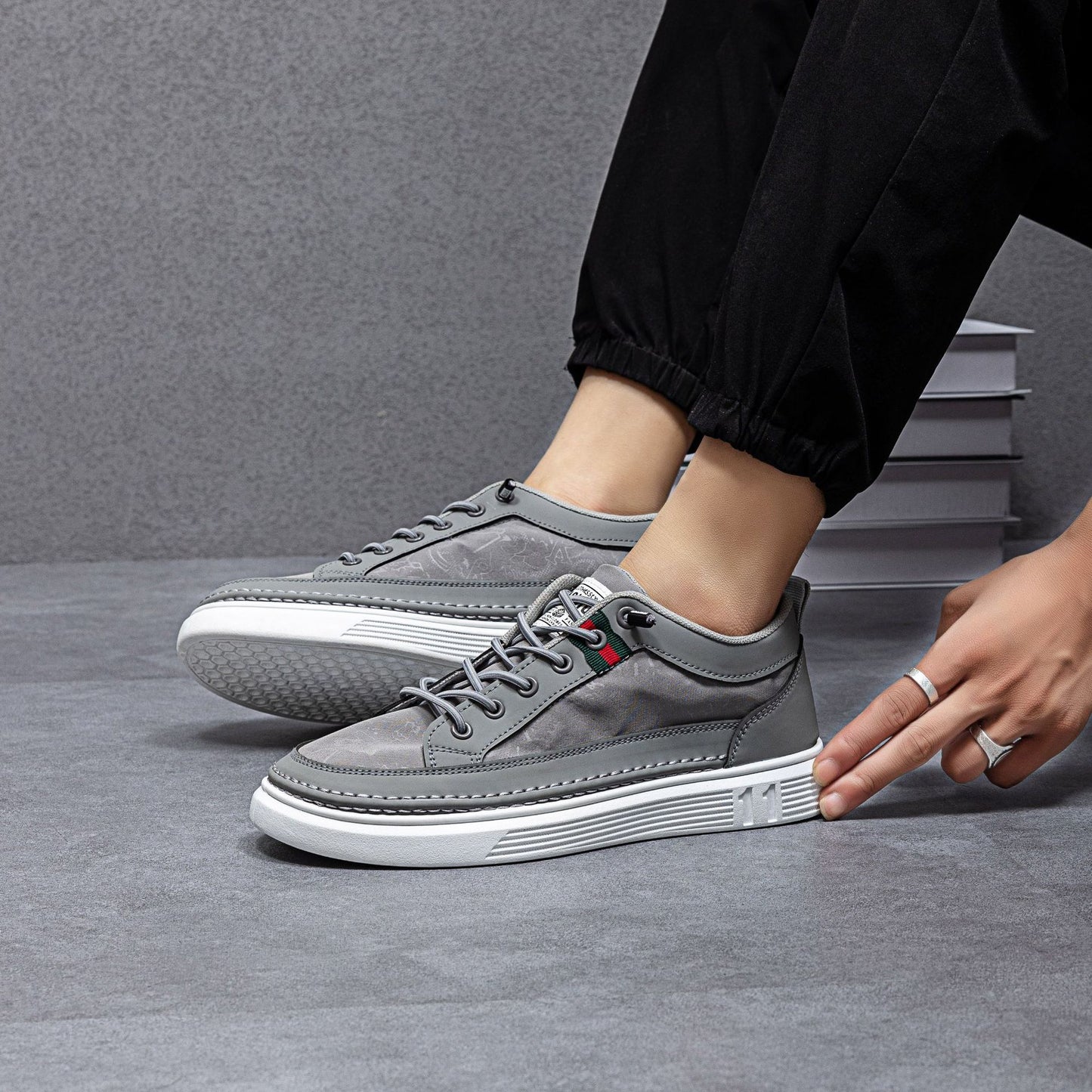 ✅High -quality Dedication✅Men's New Canvas & Leather Slip-On Casual Shoes