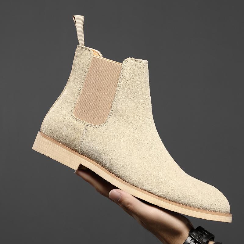 Men's Genuine Leather Autumn and Winter Chelsea Boots