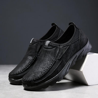 🔥Limited Time Offer 49% OFF🔥Men's Genuine Leather Breathable British Style Slip-on Casual Shoes