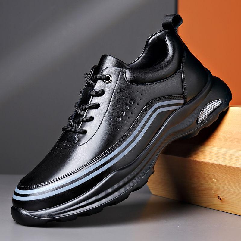 ✅High -quality Dedication✅Men's Breathable Genuine Leather Lightweight Soft Soled Casual Shoes