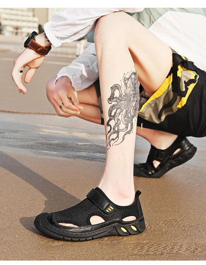 🔥Limited Time Offer 49% OFF🔥Summer Men's Hollow Breathable Casual Leather Sandals