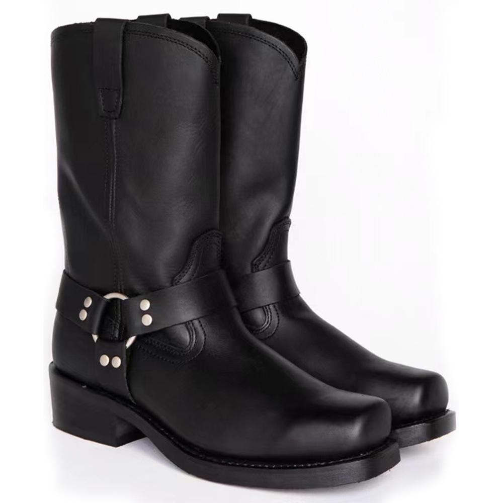 Men's Genuine Leather Cowboy Boots
