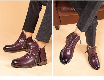 🔥Limited Time Offer 49% OFF🔥New Style Men's Retro Zipper Casual Boots