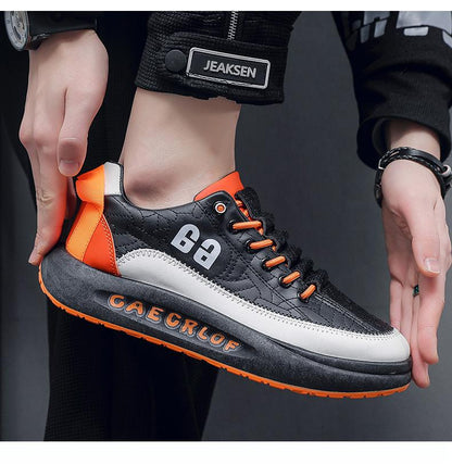 🔥Limited Time Offer 49% OFF🔥Men's Leather Lace-Free Casual Sneakers