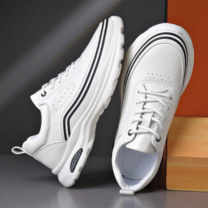 ✅High -quality Dedication✅Men's Breathable Genuine Leather Lightweight Soft Soled Casual Shoes