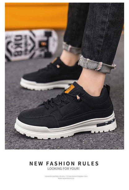 New Men's Leather Casual Sports Shoes